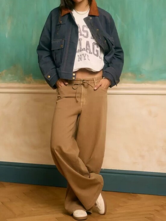American Eagle Outfitters Pants - American Eagle Dreamy Drape Stretch Low Rise Ultra Wide Leg Pants